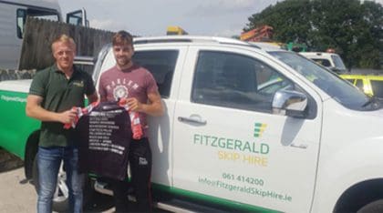 Sponsor of Colin Ryan, Limerick Senior Hurler,  representing Limerick and Munster in the All-Ireland  Poc Fada.